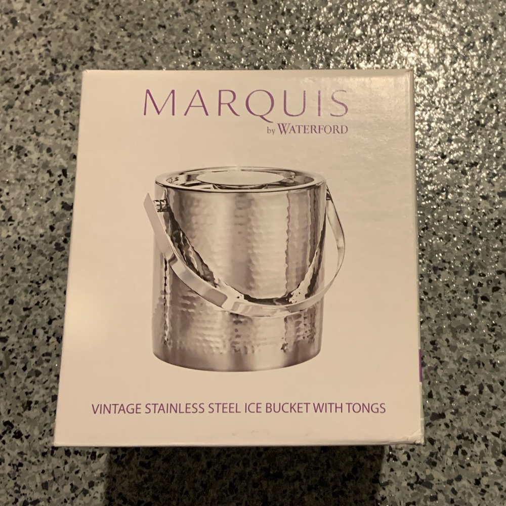 Marquis by Waterford Vintage Stainless Steel Ice Bucket Set